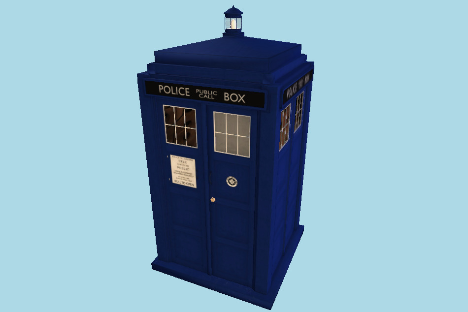 Police Box Public Call 3d model